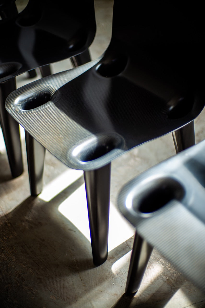 Marc Newson Set of four "Carbon" chairs 2008 Edition 100