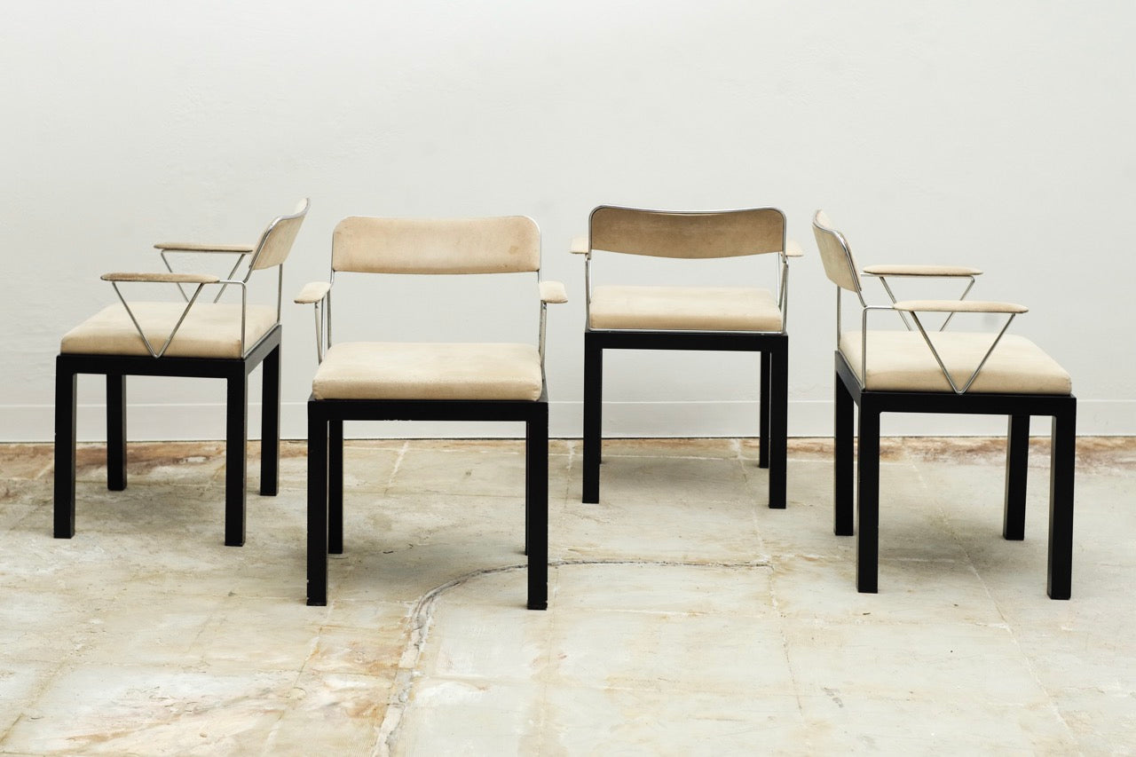 Ettore Sottsass Lodge chairs, set of 4