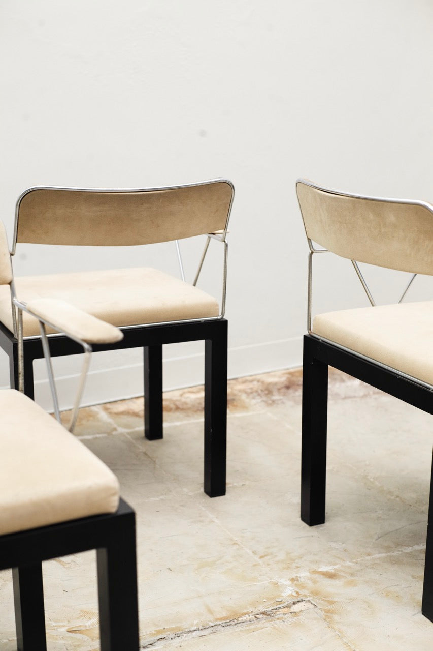 Ettore Sottsass Lodge chairs, set of 4