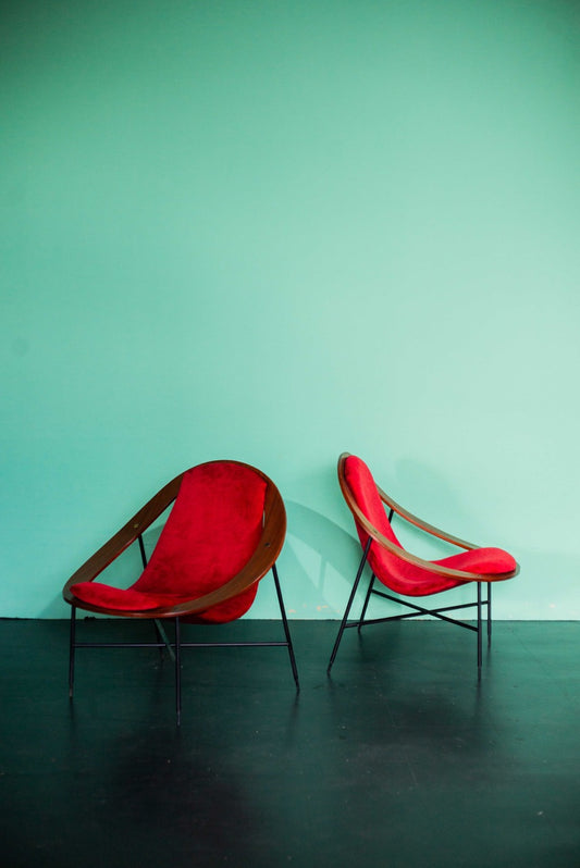 Ico Parisi Pair of armchairs - Model 839 Edited by Cassina