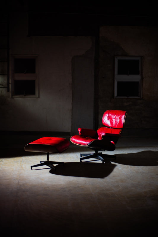 Charles and Ray Eames  Special-order 670 lounge chair and 671 ottoman
